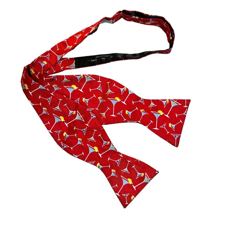 HAPPY TIES Cocktail Red BowTie